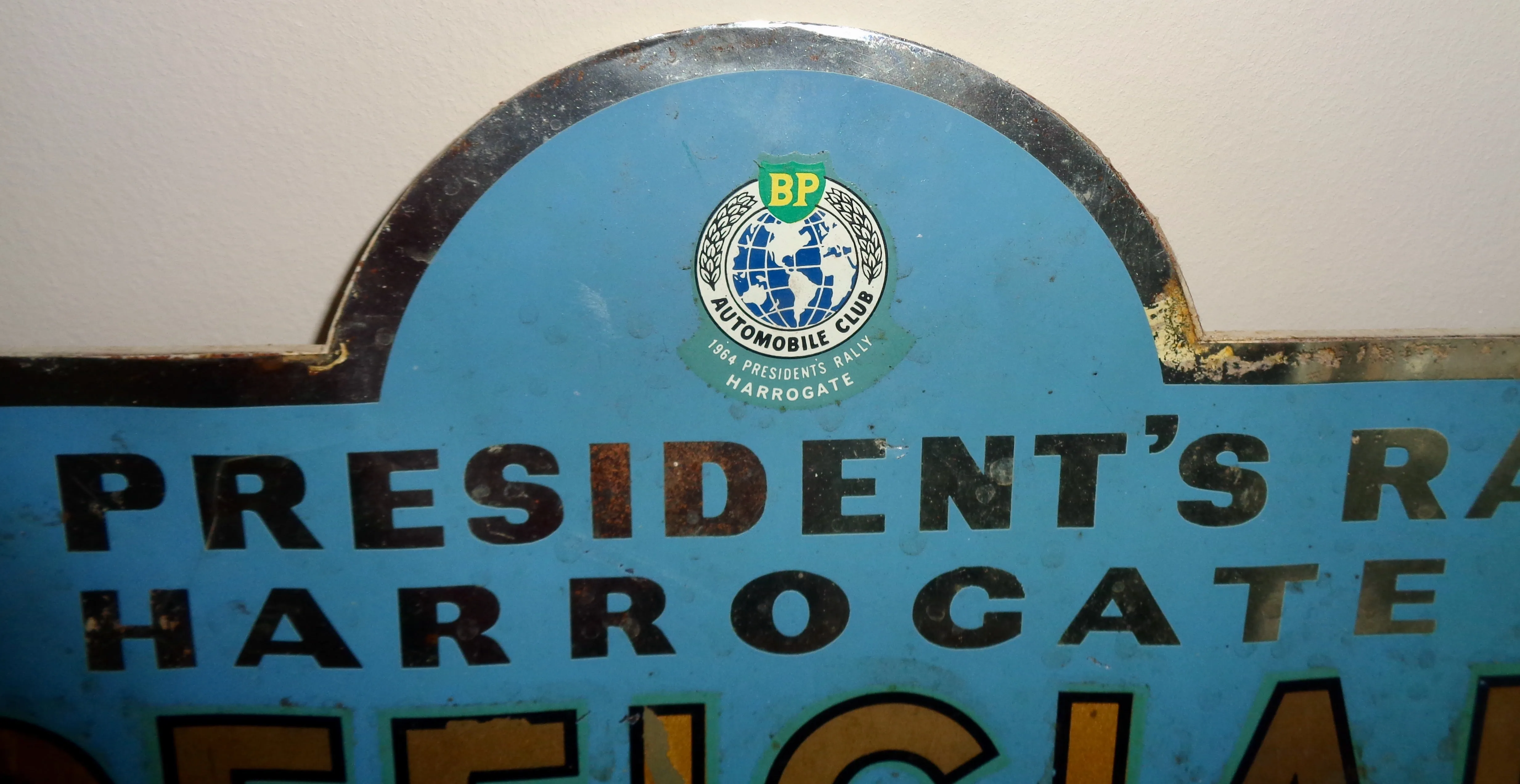 1964 Harrogate President's Official Car Rally Plaque