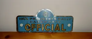 1964 Harrogate President's Official Car Rally Plaque