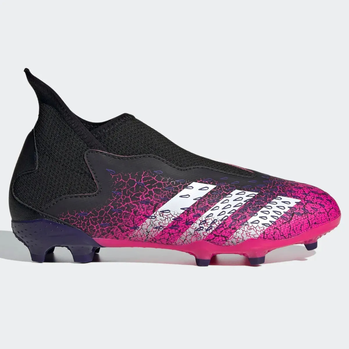 Adidas JR Predator Freak .3 Laceless FG - Black-Pink-Purple