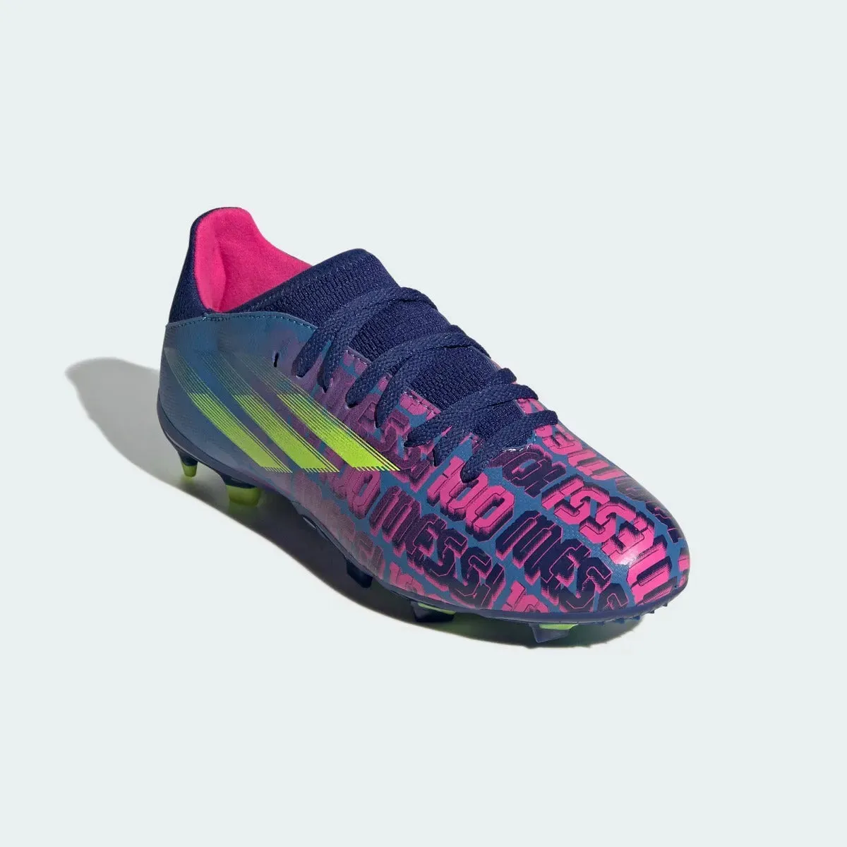 Adidas JR X Speedflow MESSI .3 FG - Blue-Pink-Yellow