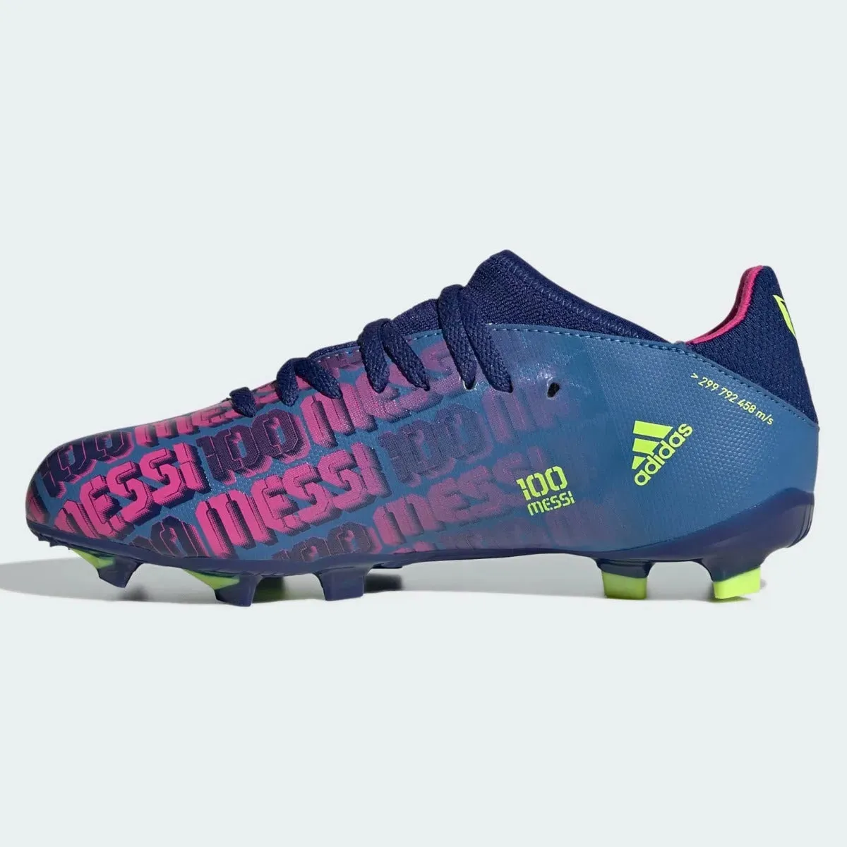 Adidas JR X Speedflow MESSI .3 FG - Blue-Pink-Yellow