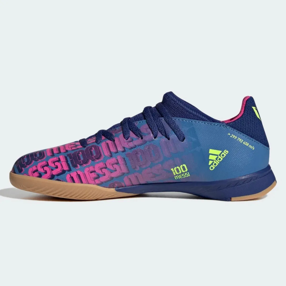 Adidas JR X Speedflow MESSI .3 IN -  Blue-Pink-Yellow