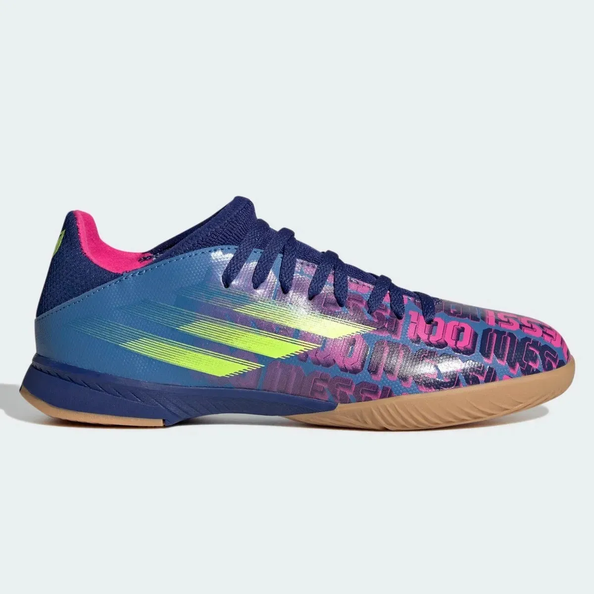 Adidas JR X Speedflow MESSI .3 IN -  Blue-Pink-Yellow