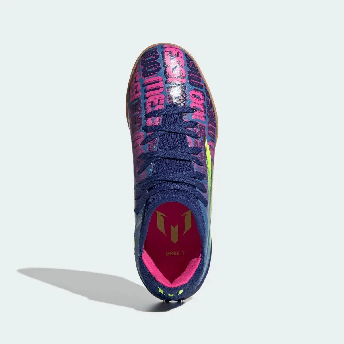 Adidas JR X Speedflow MESSI .3 IN -  Blue-Pink-Yellow
