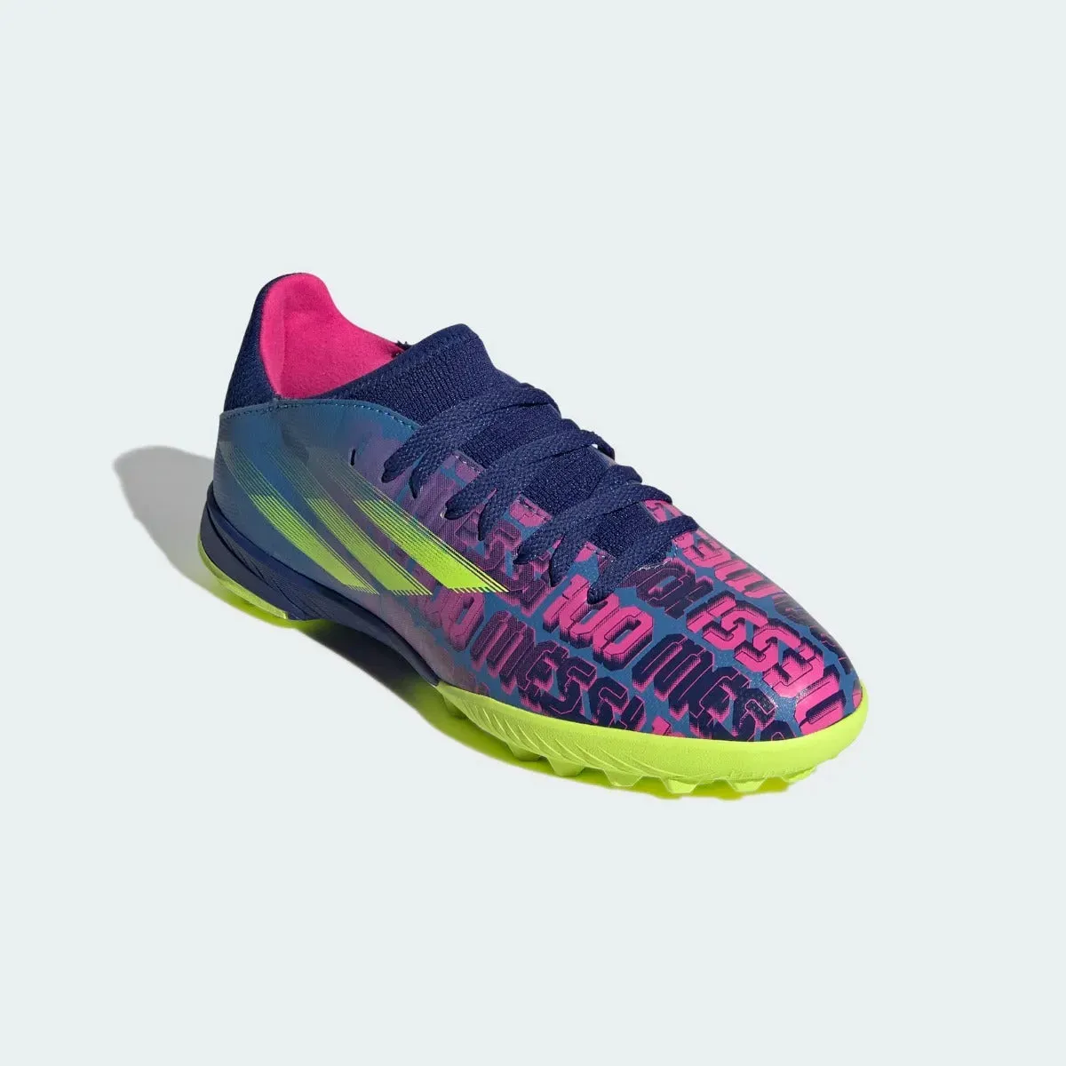 Adidas JR X Speedflow MESSI .3 TF - Blue-Pink-Yellow