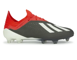 adidas Men's X 18.1 FG Core Black/Active Red
