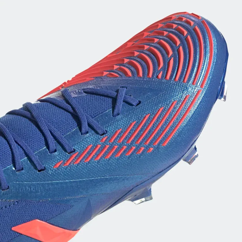 adidas Predator Edge 1 Low FG Firm Ground Football Boots Hi-Res Blue / Turbo / Hi-Res Blue