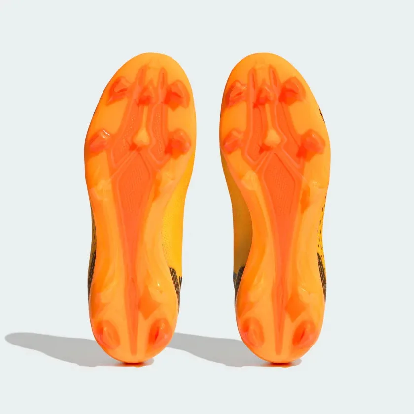 adidas X Speedportal  FG Junior Firm Ground Soccer Cleats - Solar Gold / Core Black / Team Solar Orange