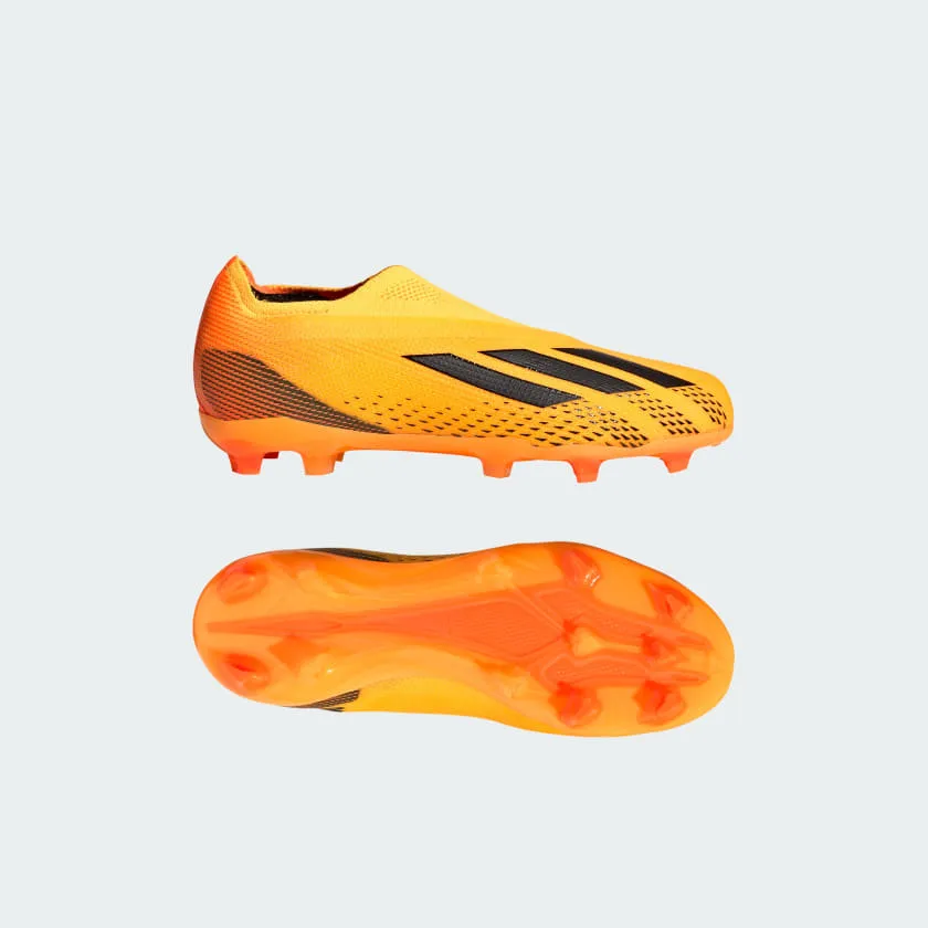 adidas X Speedportal  FG Junior Firm Ground Soccer Cleats - Solar Gold / Core Black / Team Solar Orange