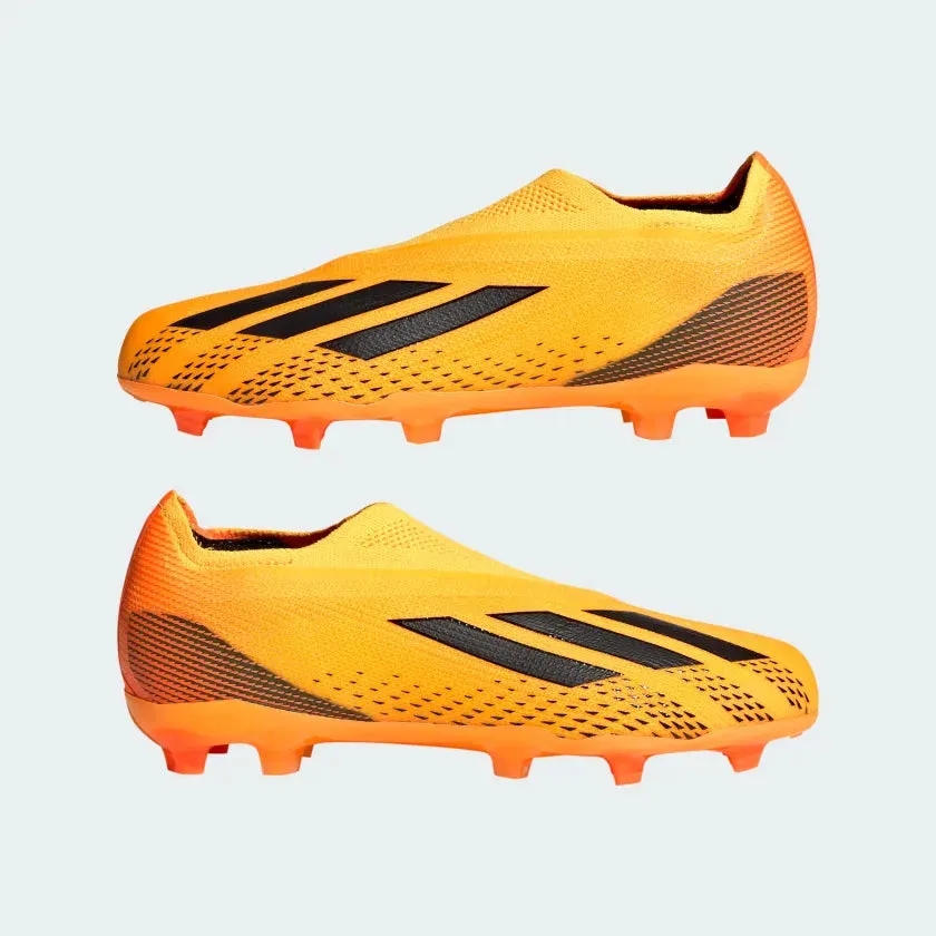 adidas X Speedportal  FG Junior Firm Ground Soccer Cleats - Solar Gold / Core Black / Team Solar Orange