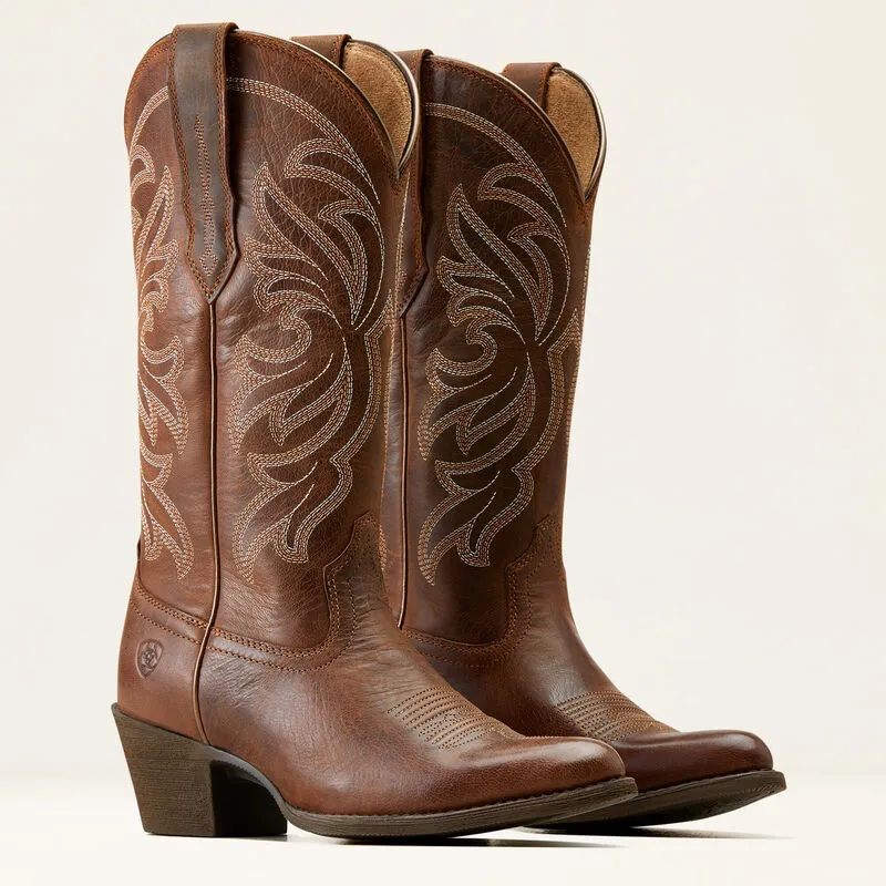 Ariat® Women's "Heritage J-Toe" StretchFit Western Boots - Sassy Brown