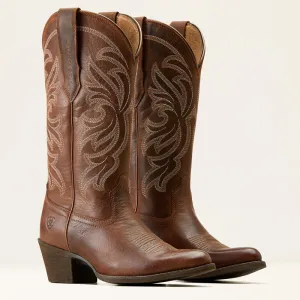 Ariat® Women's "Heritage J-Toe" StretchFit Western Boots - Sassy Brown