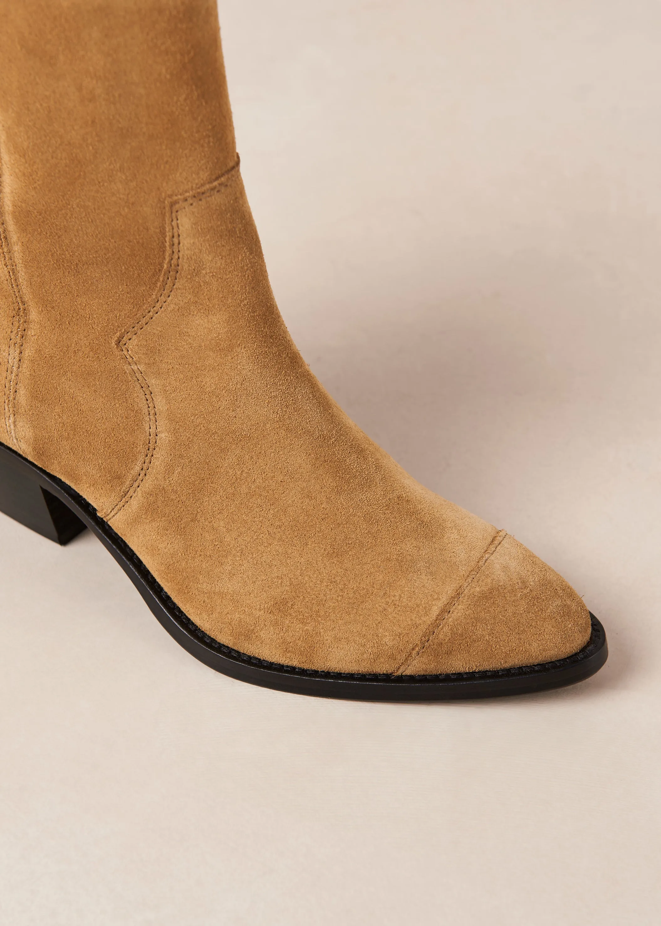Austin Suede Leather Ankle Boots Tan Brown