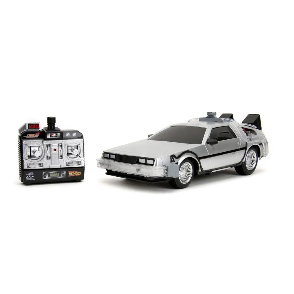 back to the future vehicle infra red controlled 1/16 rc time machine  plushes  movies  r/c