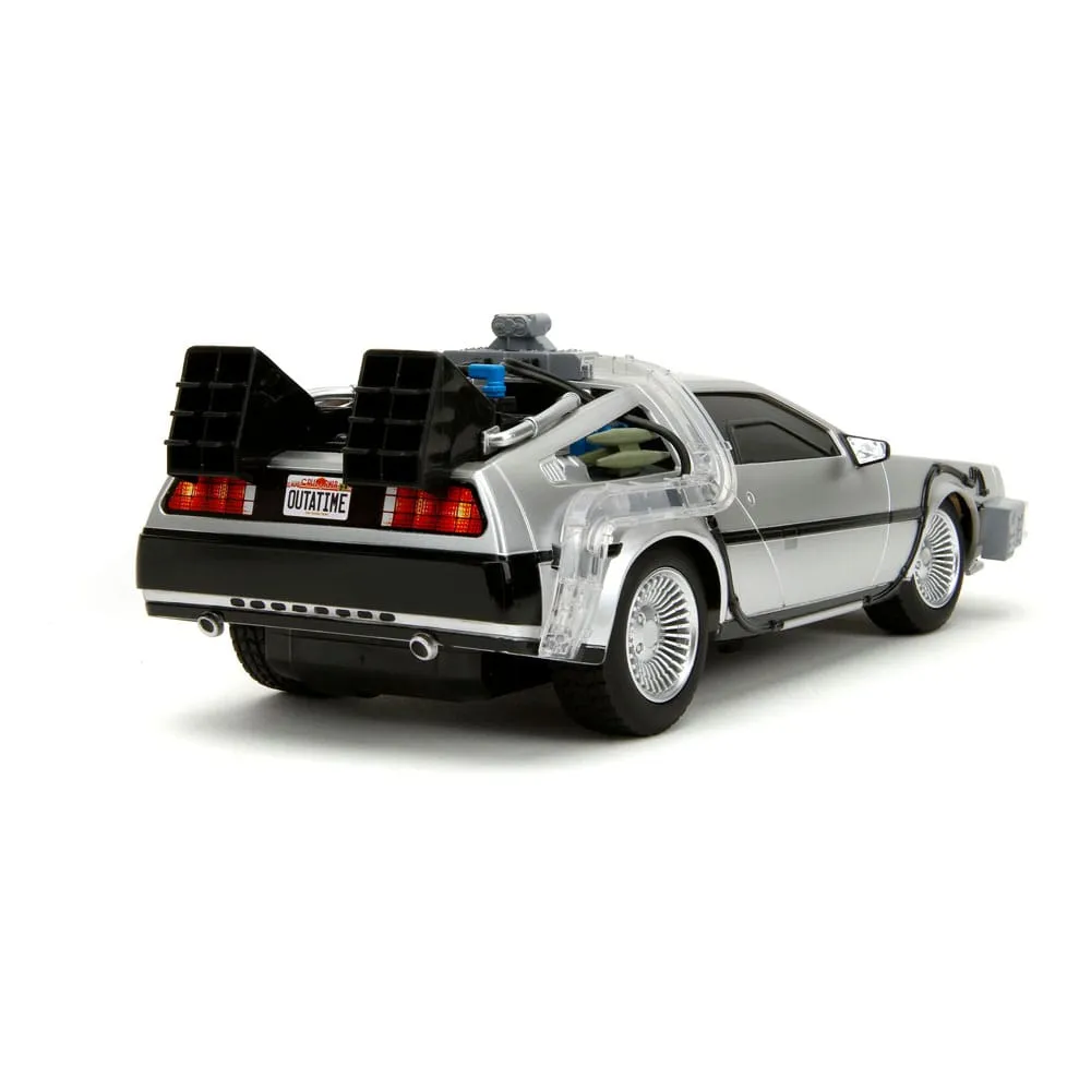 back to the future vehicle infra red controlled 1/16 rc time machine  plushes  movies  r/c