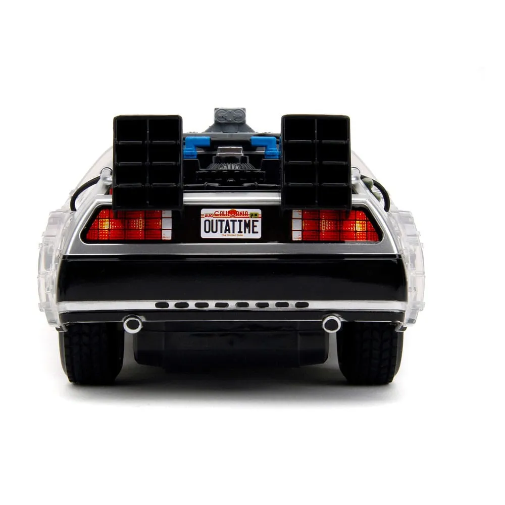 back to the future vehicle infra red controlled 1/16 rc time machine  plushes  movies  r/c