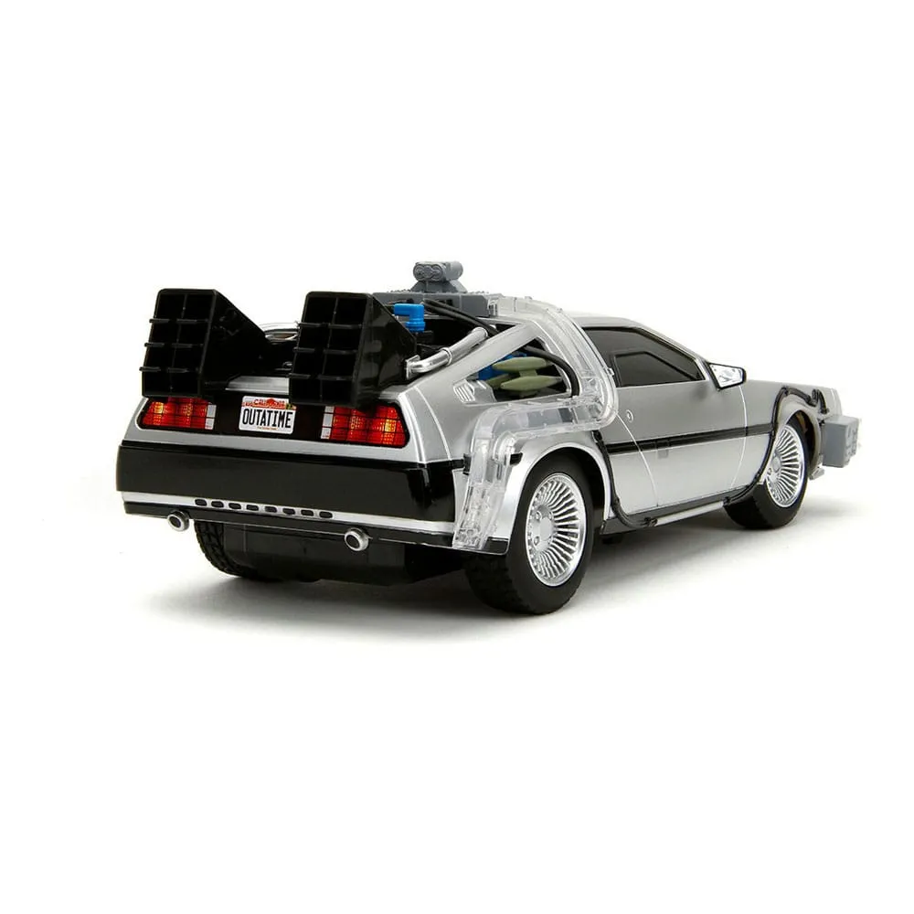 back to the future vehicle infra red controlled 1/16 rc time machine  plushes  movies  r/c