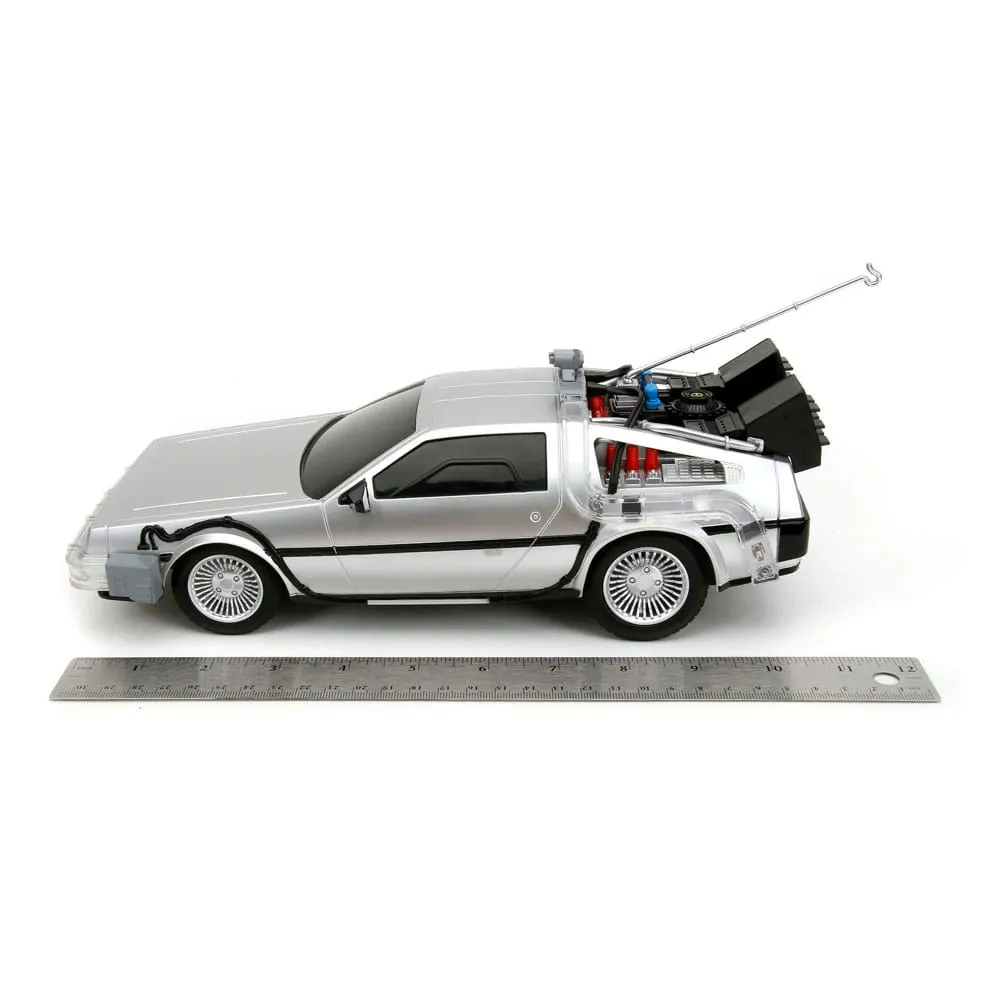 back to the future vehicle infra red controlled 1/16 rc time machine  plushes  movies  r/c