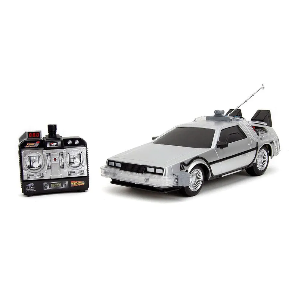 back to the future vehicle infra red controlled 1/16 rc time machine  plushes  movies  r/c