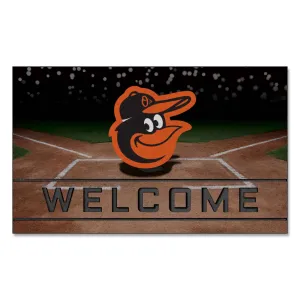 Baltimore Orioles Rubber Door Mat - 18in. x 30in.