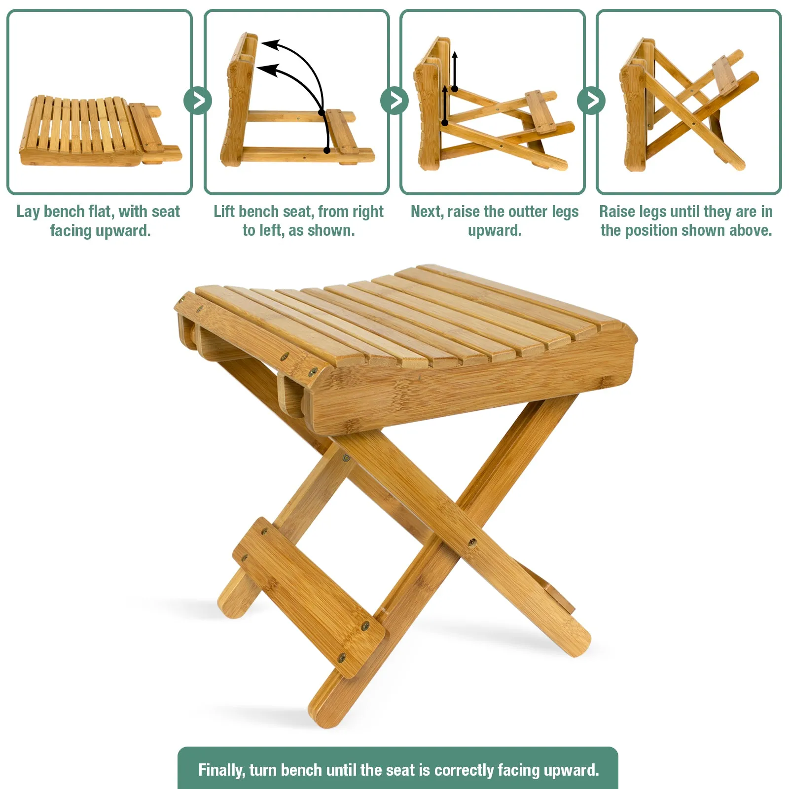 Bamboo Folding Stool