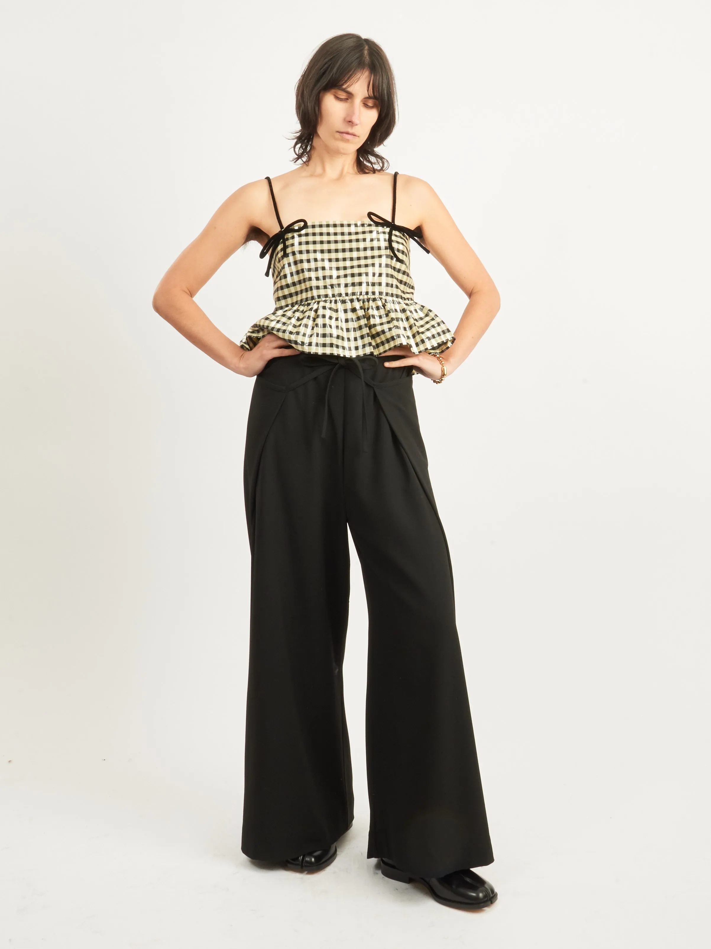 Black Bind Pants