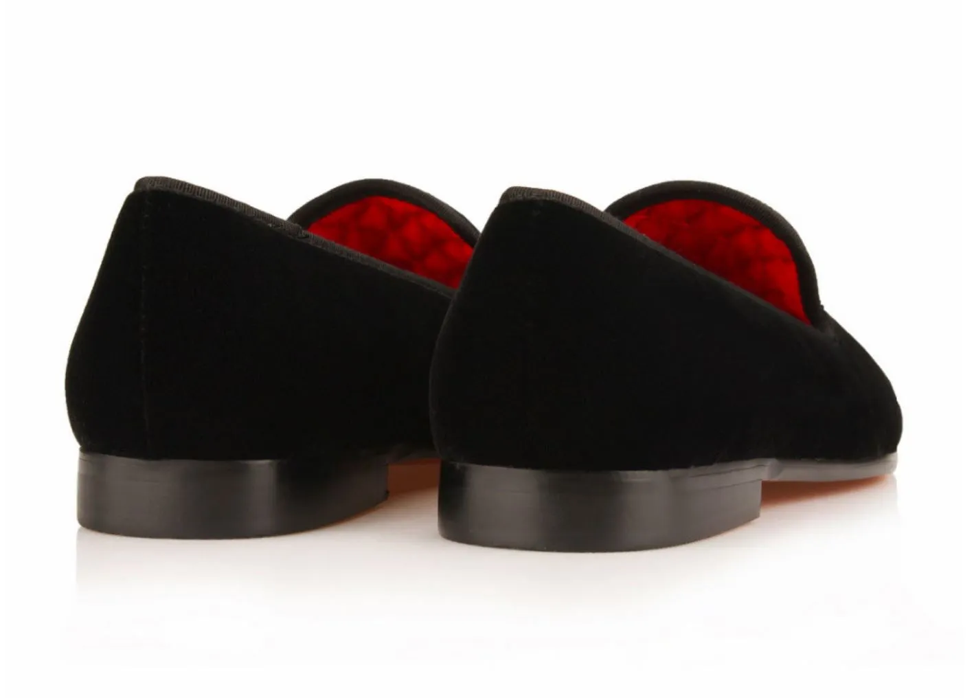 Black Velvet King’s Crown Loafers