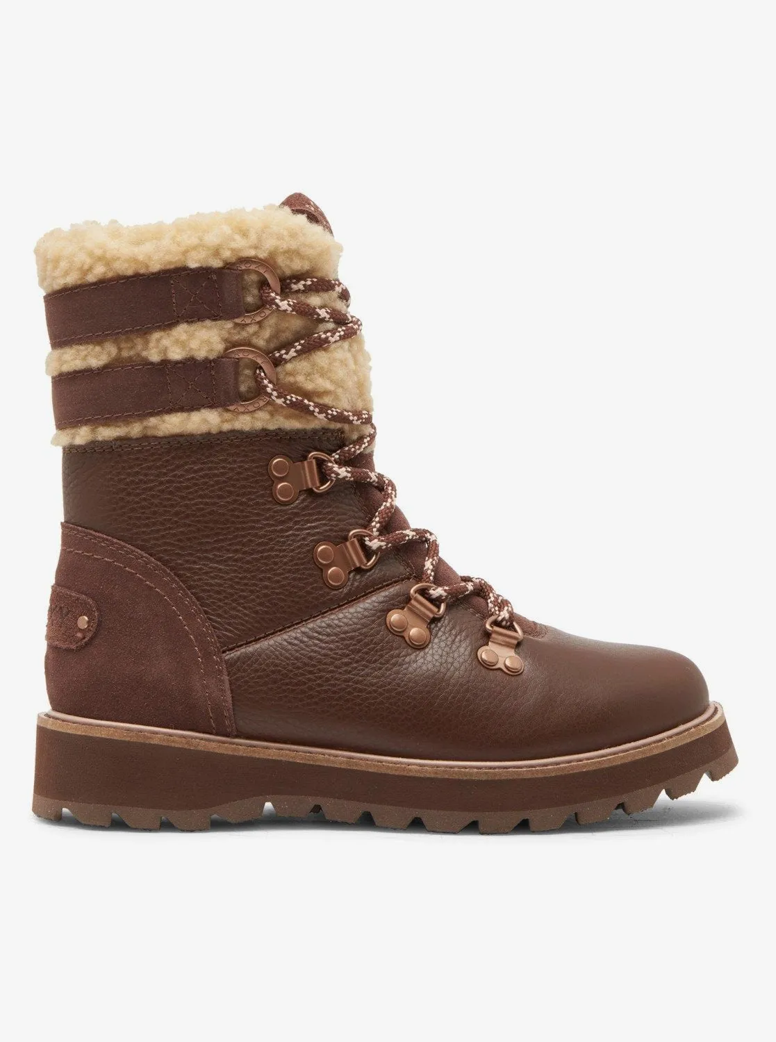 Brandi Lace-Up Boots - Chocolate