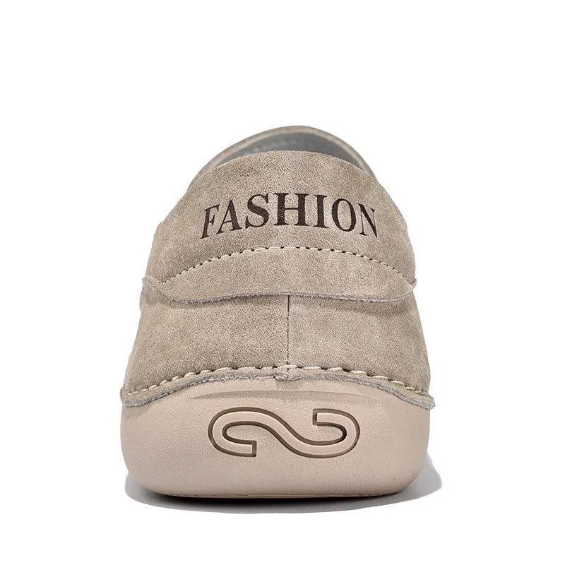Breathable Suede Men's Casual Shoes TBFS0955 Soft Leather Loafers
