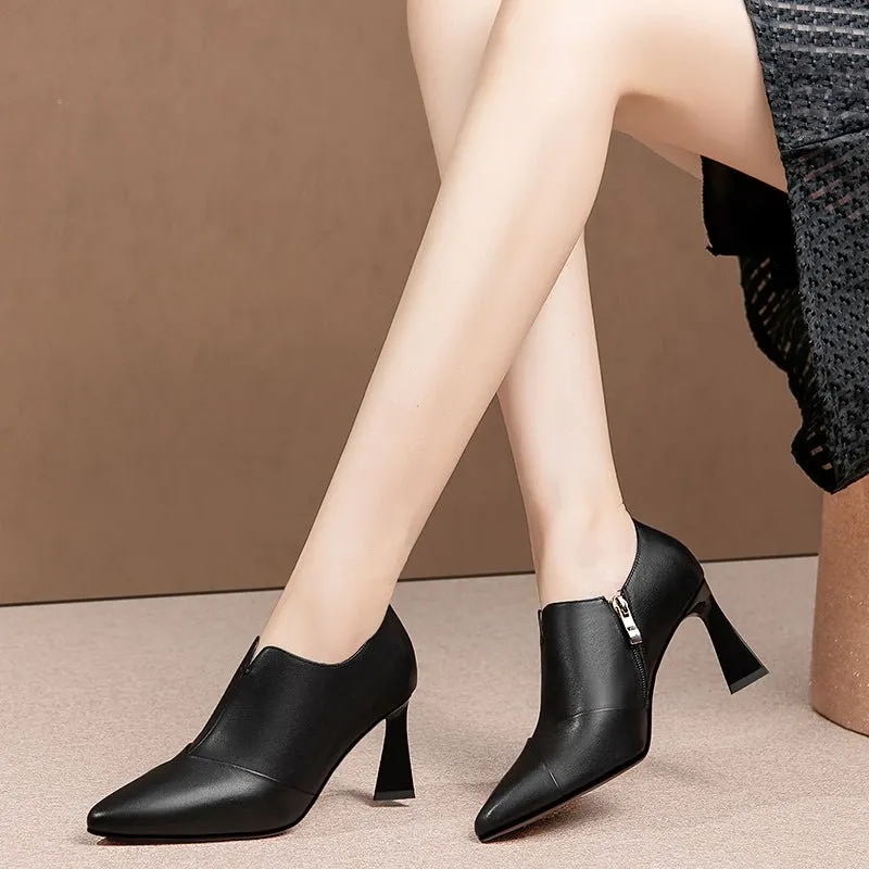 Chic Slip-On Pointed Toe High Heel Pumps