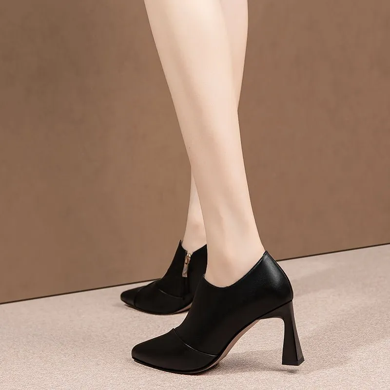 Chic Slip-On Pointed Toe High Heel Pumps