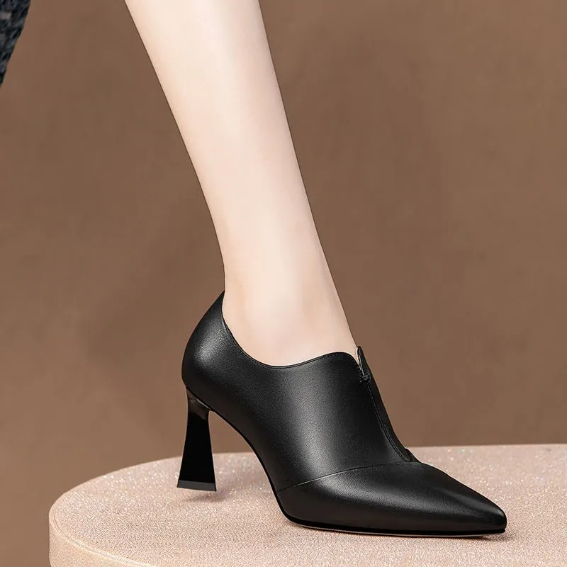 Chic Slip-On Pointed Toe High Heel Pumps