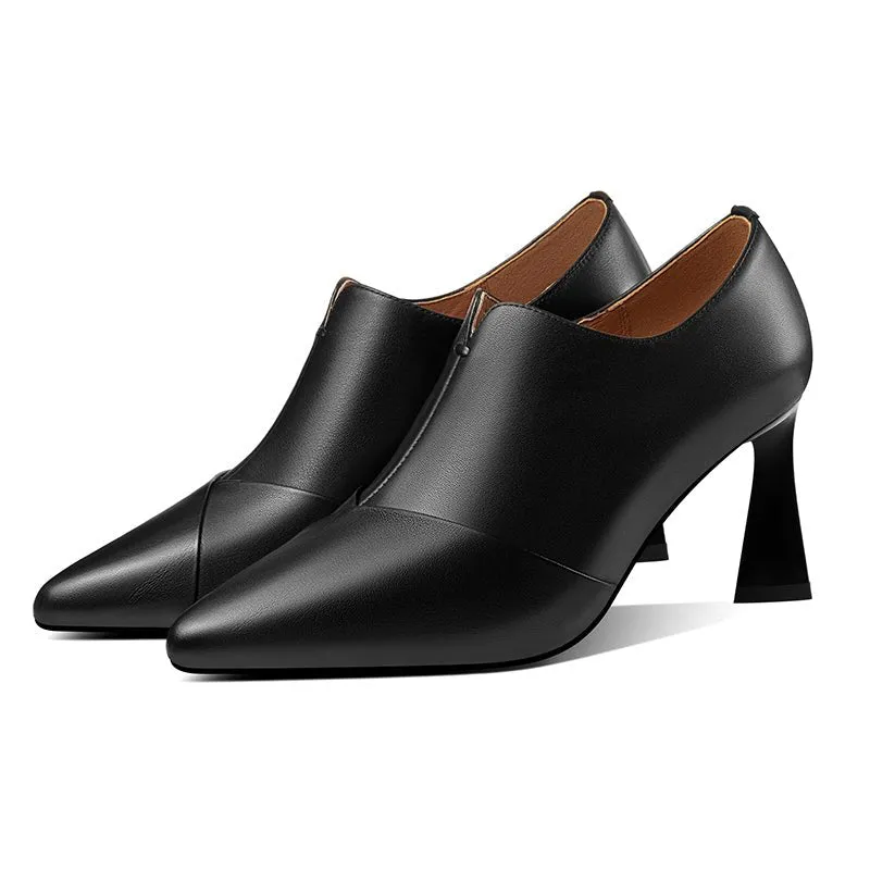 Chic Slip-On Pointed Toe High Heel Pumps