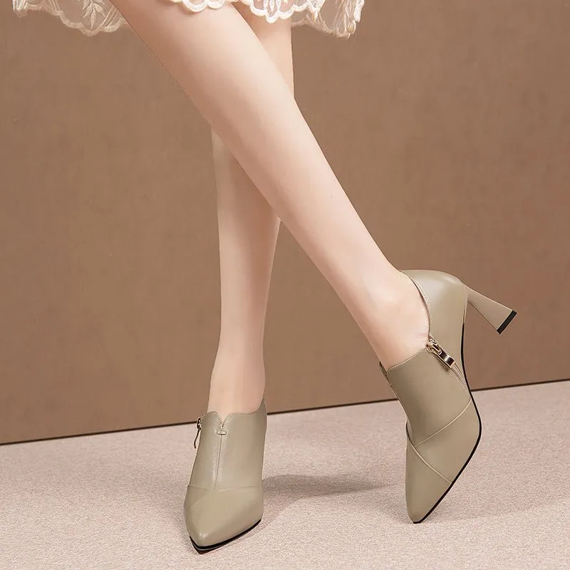 Chic Slip-On Pointed Toe High Heel Pumps