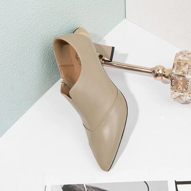 Chic Slip-On Pointed Toe High Heel Pumps