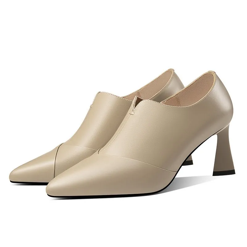 Chic Slip-On Pointed Toe High Heel Pumps