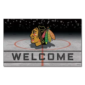 Chicago Blackhawks Rubber Door Mat - 18in. x 30in.