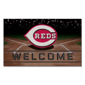 Cincinnati Reds Rubber Door Mat - 18in. x 30in.