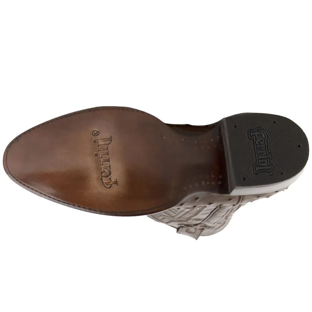Colt Ostrich Square Toe Cowboy Boots