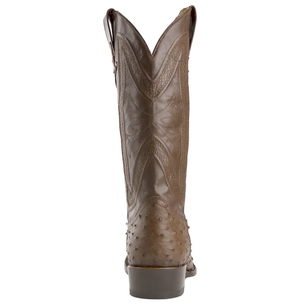 Colt Ostrich Square Toe Cowboy Boots