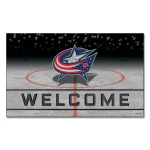 Columbus Blue Jackets Rubber Door Mat - 18in. x 30in.