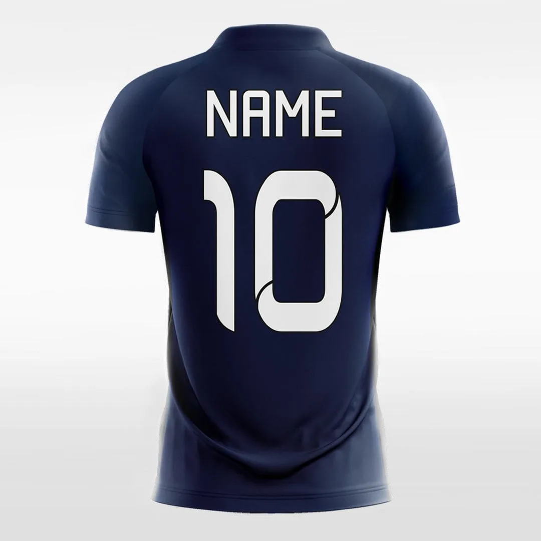Cool Gradient - Custom Kids Soccer Jerseys Navy Blue Design