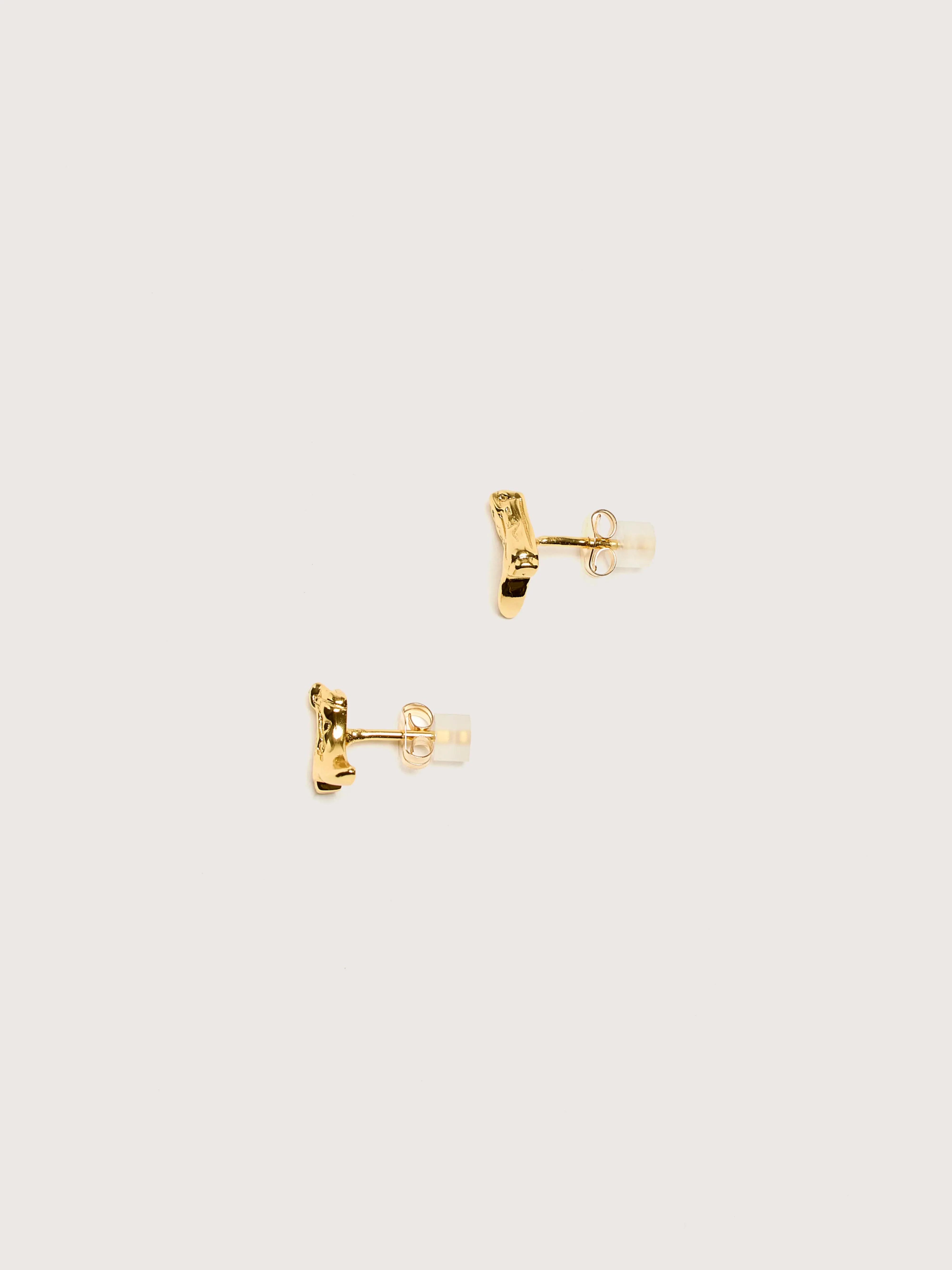 Cowboy Boot Stud Earrings (242 / W / GOLD)