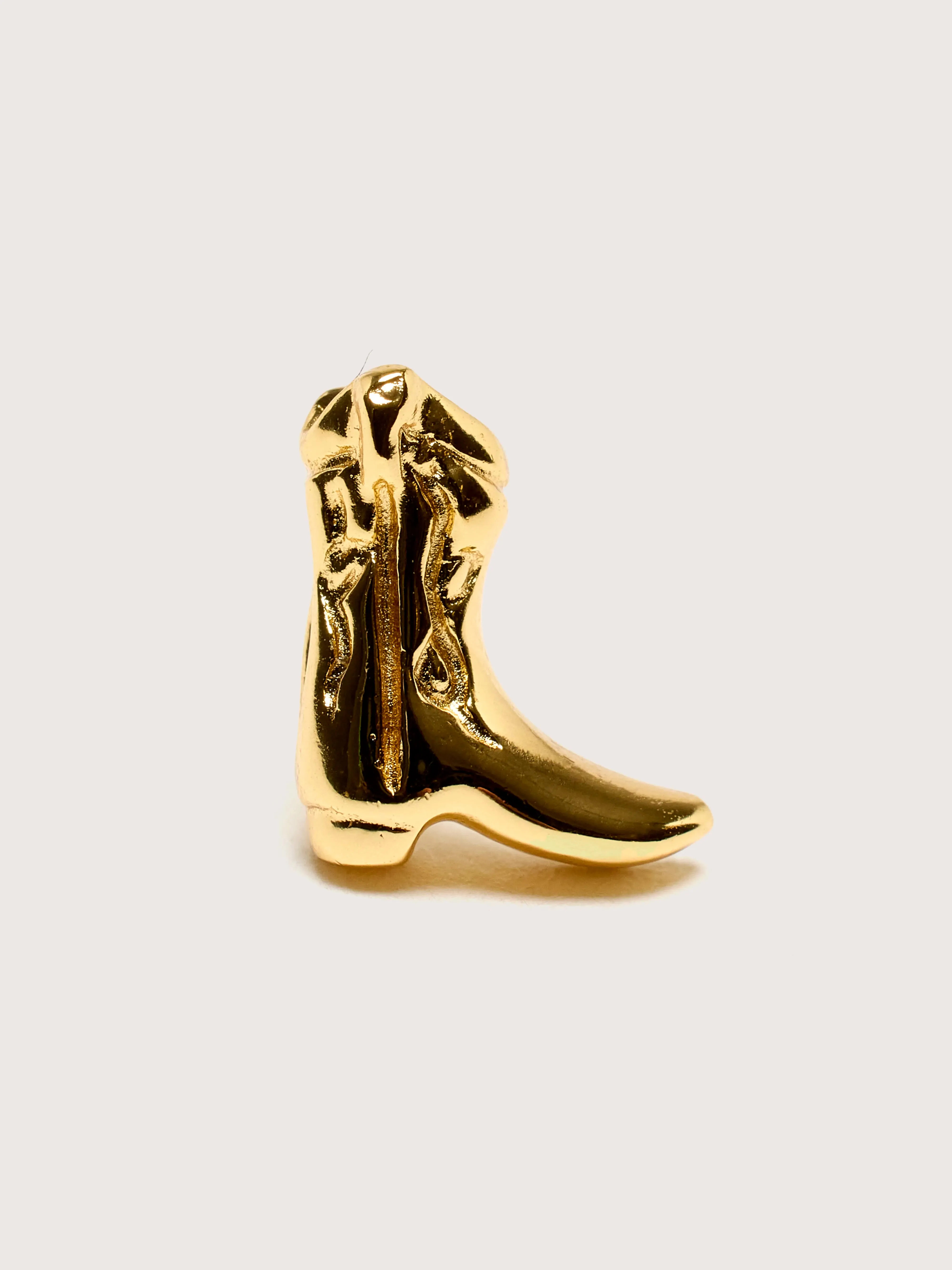 Cowboy Boot Stud Earrings (242 / W / GOLD)