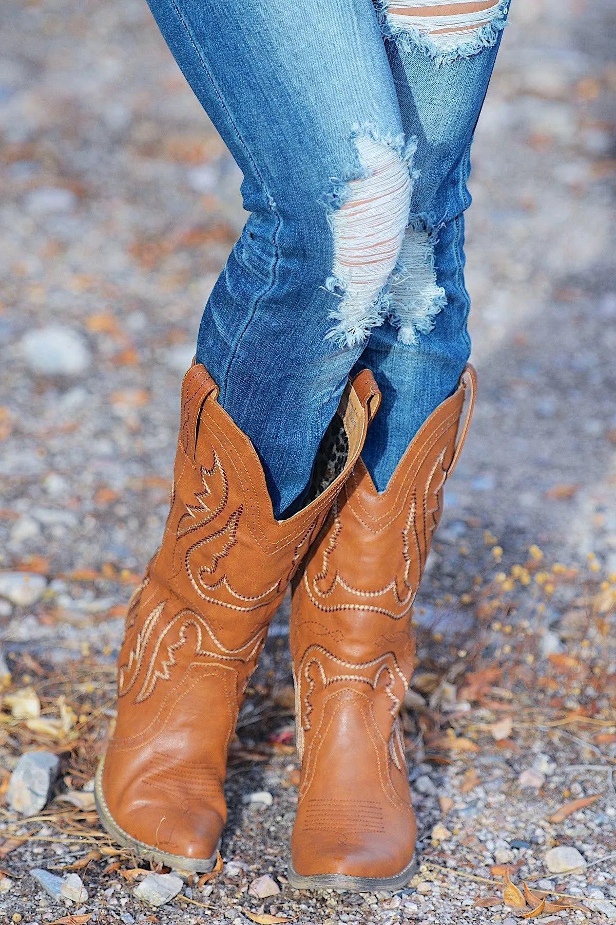Cowboy Take Me Away Boots - Tan