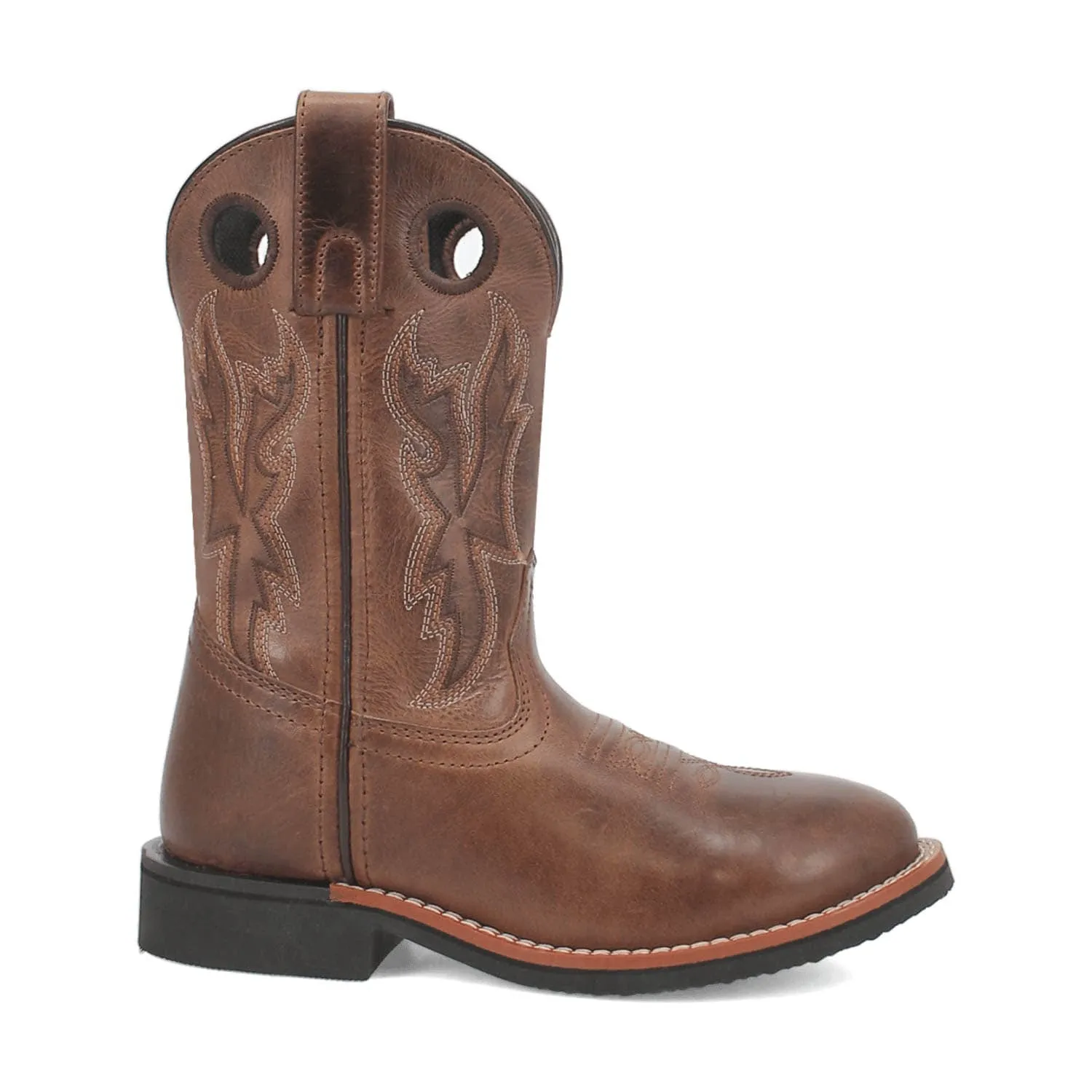 Dan Post Kids Unisex Lil Dawson Brown Leather Cowboy Boots