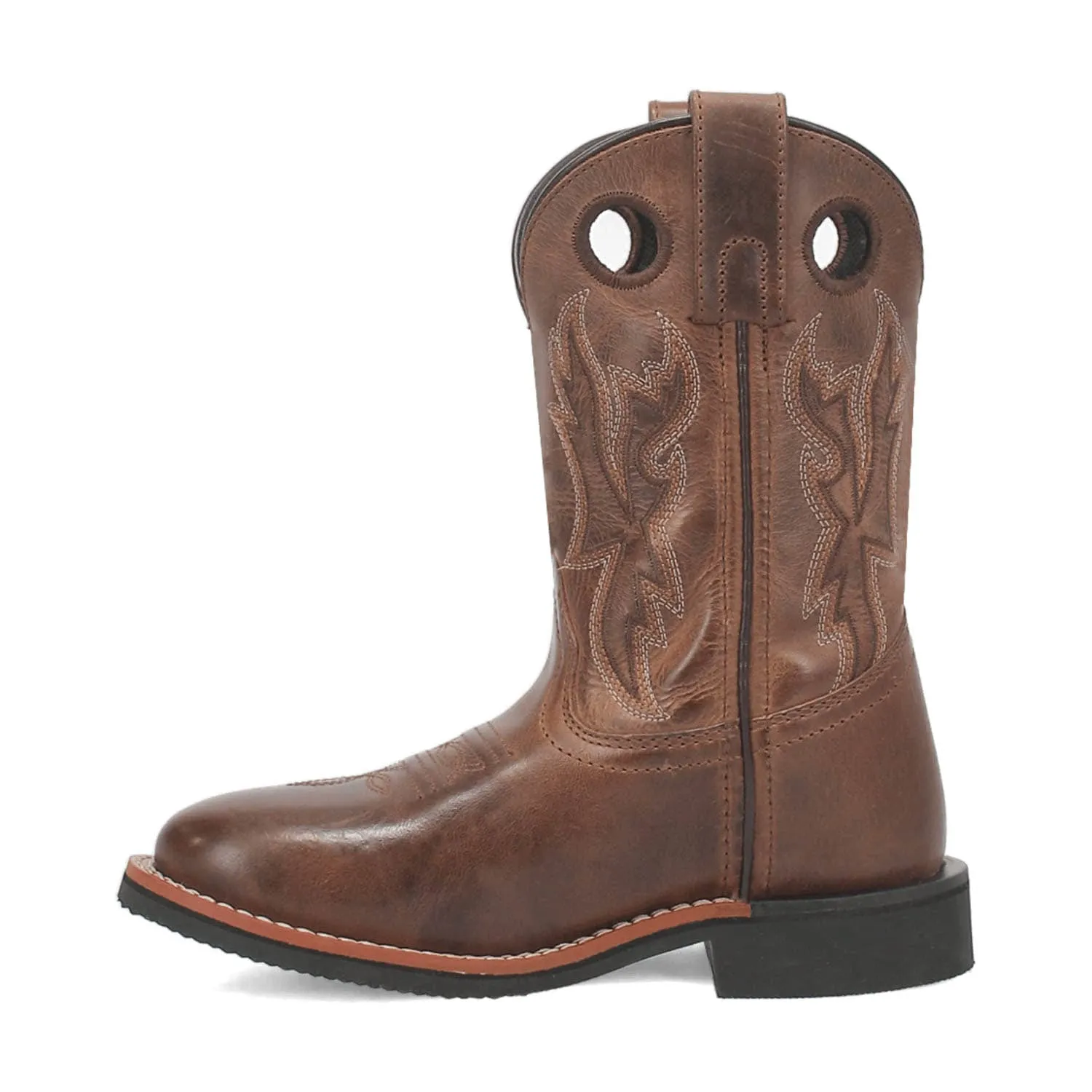 Dan Post Kids Unisex Lil Dawson Brown Leather Cowboy Boots