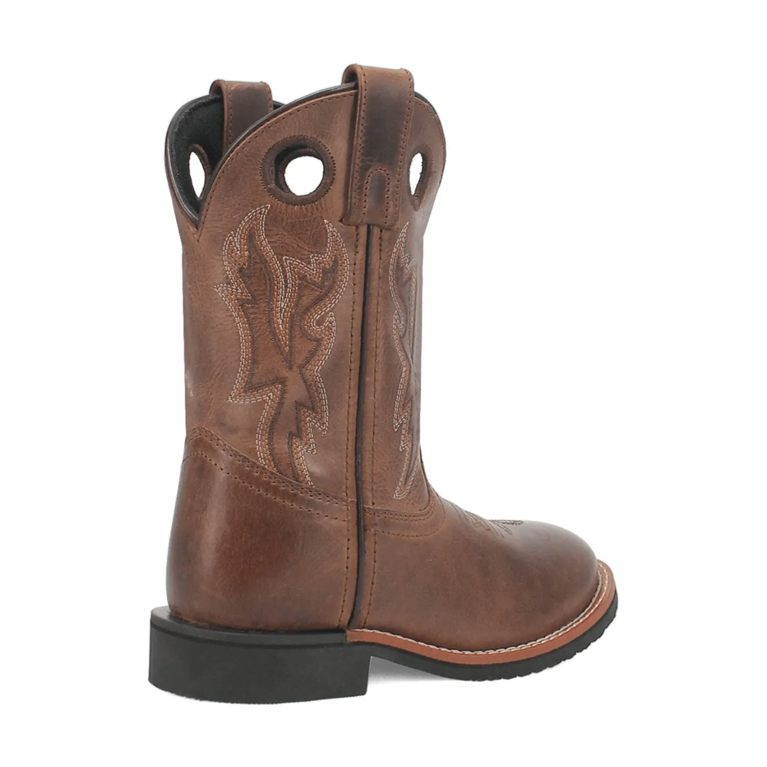 Dan Post Kids Unisex Lil Dawson Brown Leather Cowboy Boots