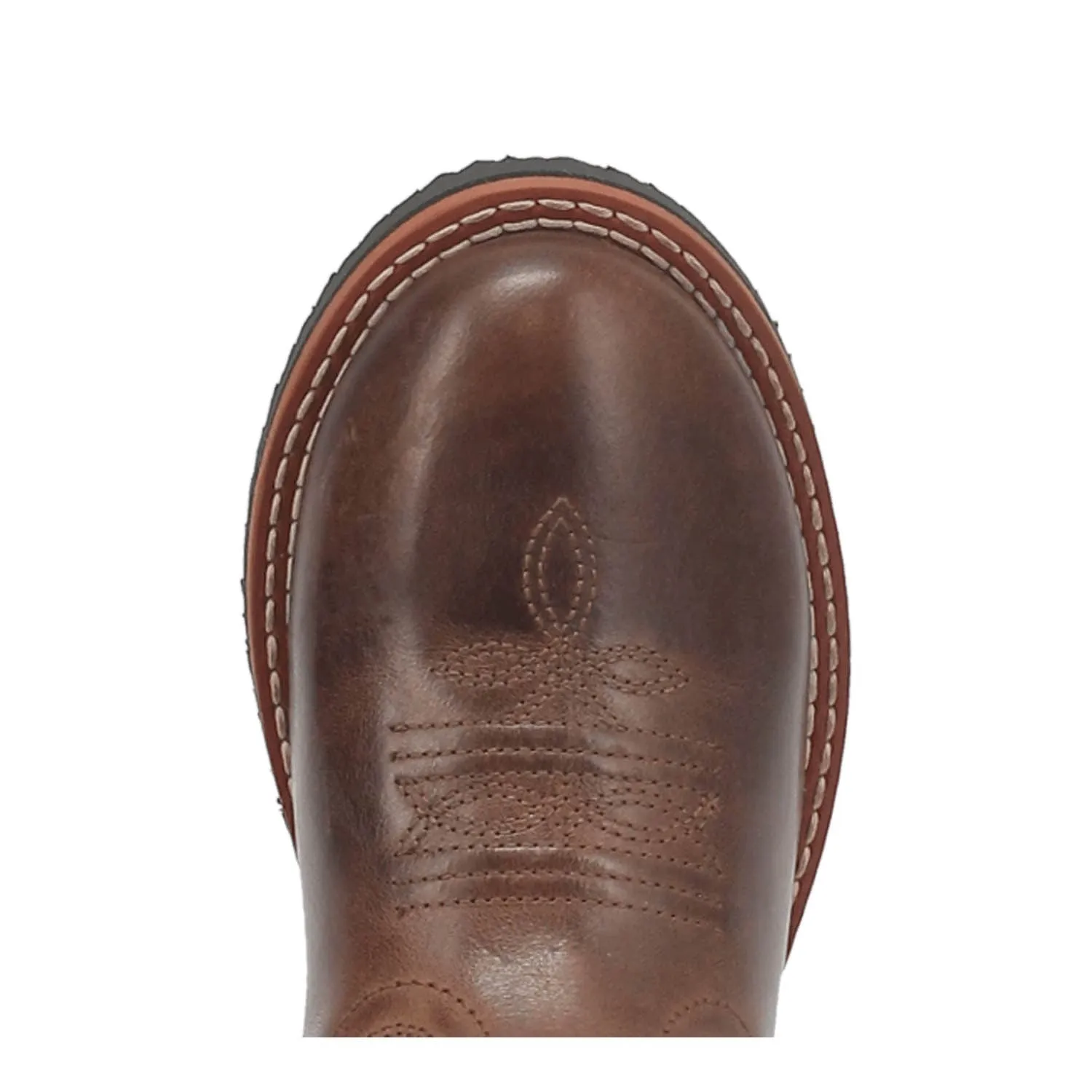 Dan Post Kids Unisex Lil Dawson Brown Leather Cowboy Boots
