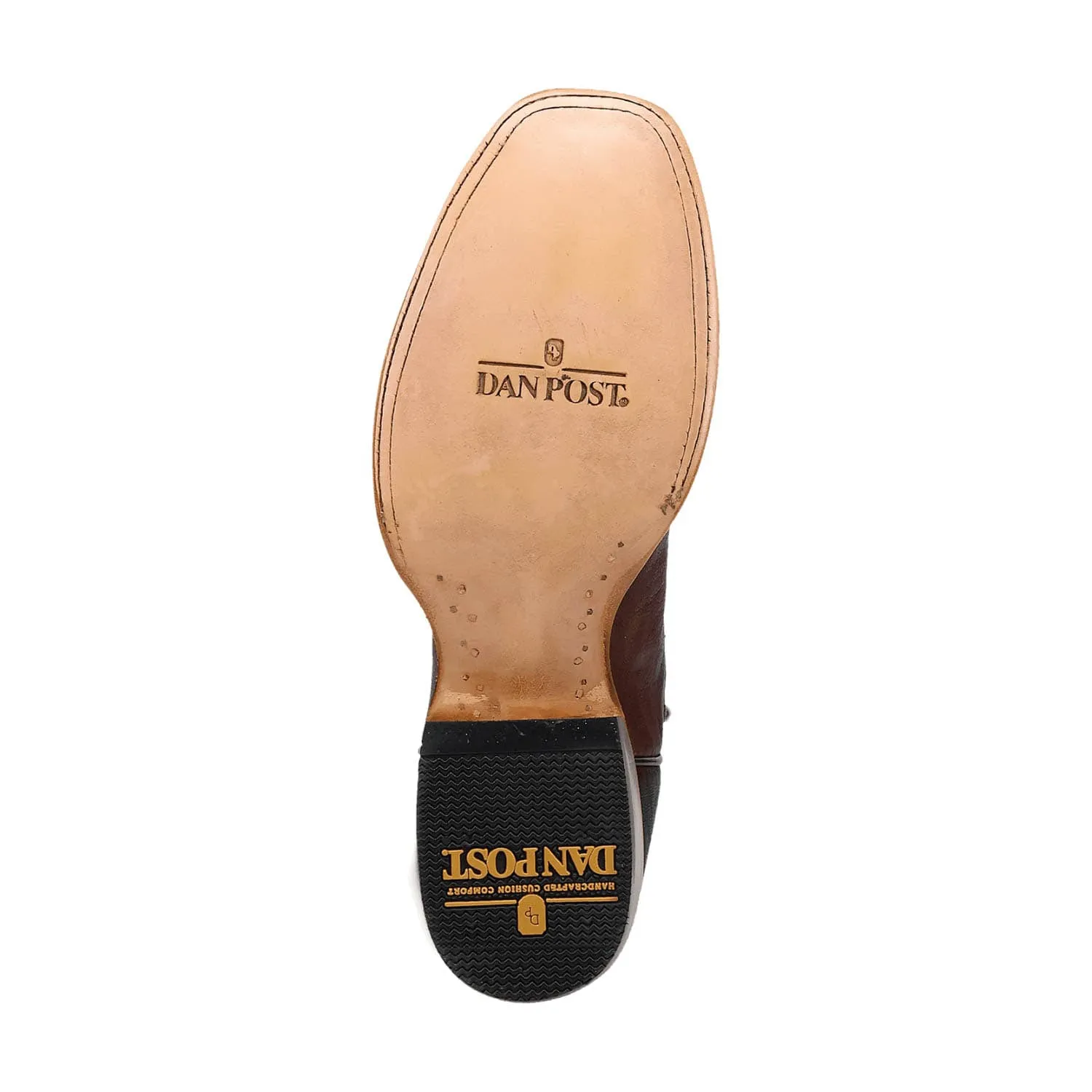Dan Post Mens Boerne Cognac Leather Cowboy Boots
